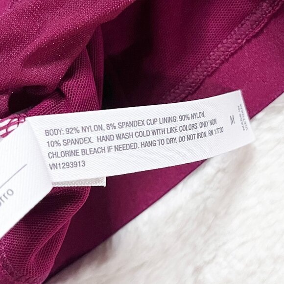 🔮 5/$25 Auden Cherry Pink Unlined Bralette Medium NWT - Picture 7 of 7